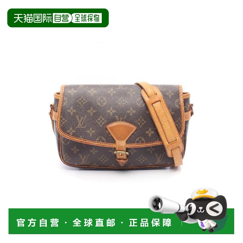 1h可退 日本直邮中古LV路易威登女包B级9新Sologne法棍包涂层/防