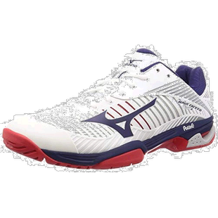 【日本直邮】Mizuno美津浓 网球鞋AC 22.5cm 白/蓝/红 61GA1870