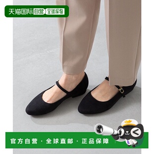 日本直邮Menue 3素材低跟女鞋 黑色玛丽珍鞋 ME8623BW01661浅口鞋