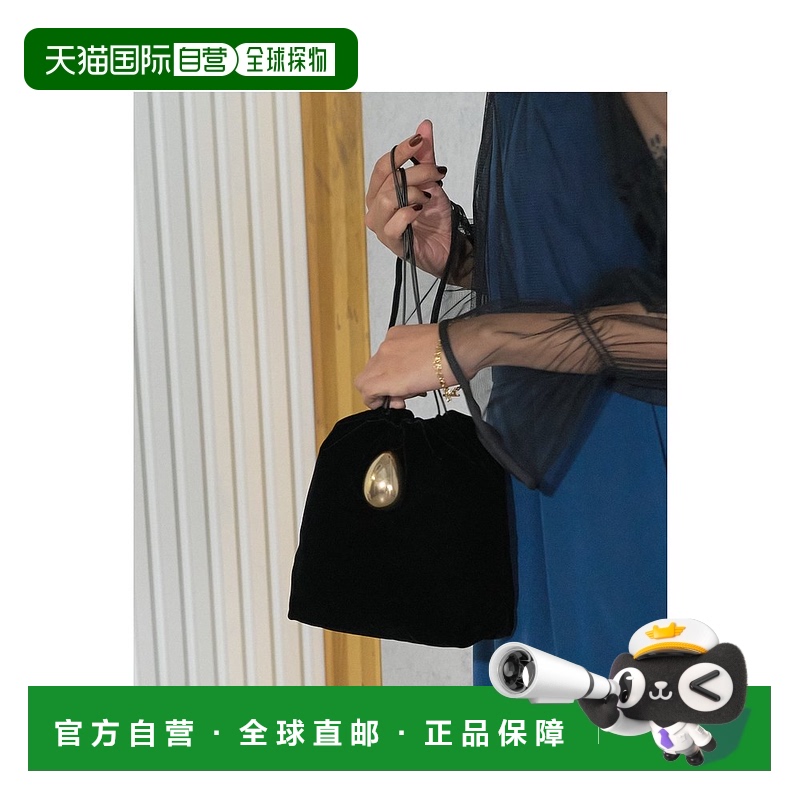 日本直邮JAMIRAY女士高级丝绒手提包 源自日本工艺 高质感圆形设