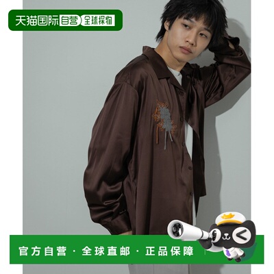 日本直邮SENSE OF PLACE 男士光感缎面休闲长袖衬【付后1h可退】