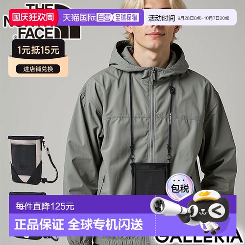 日本直邮The North Face 男女士单肩包斜挎包颈包休闲轻便小巧时N