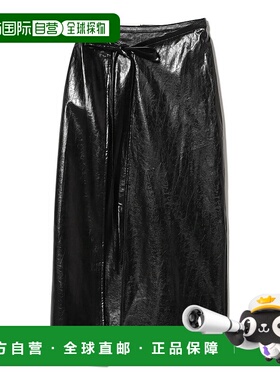 1h可退 日本直邮GHOSPELL 女装 宽松仿皮感中长裙 半身包裹设计 6