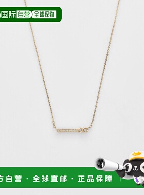 1h可退 日本直邮agete 阿卡朵 女士 K10黄金钻石项链 简约链条设