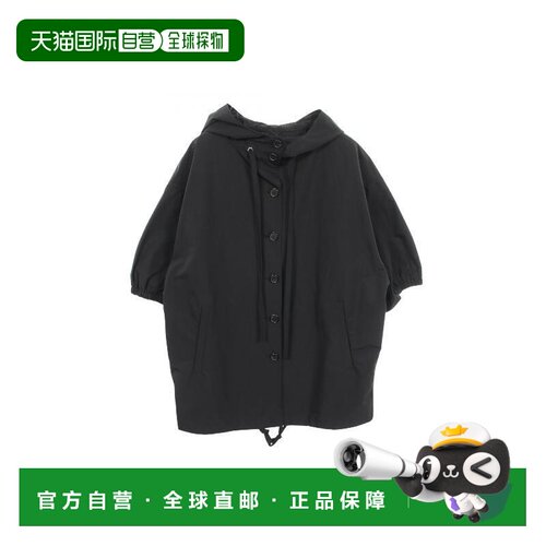 日本直邮中古二奢Prada普拉达女A级95新coat风衣外套棉外套黑色 V
