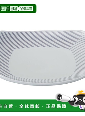 【日本直邮】Hasami 瓷盘 方形 直径约 21cm Copan 灰色 日本制造