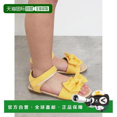 日本直邮Samansa Mos2 Lagom 儿童 蝴蝶结凉鞋 28019442214