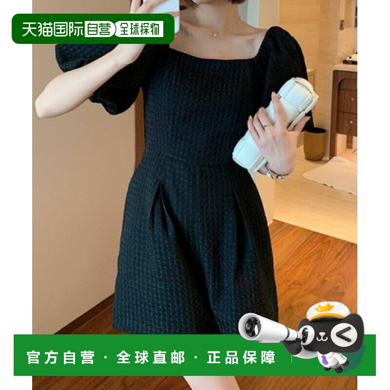 deux amour 女士 方领泡泡袖短裤连体裤 147197749 - 实物图