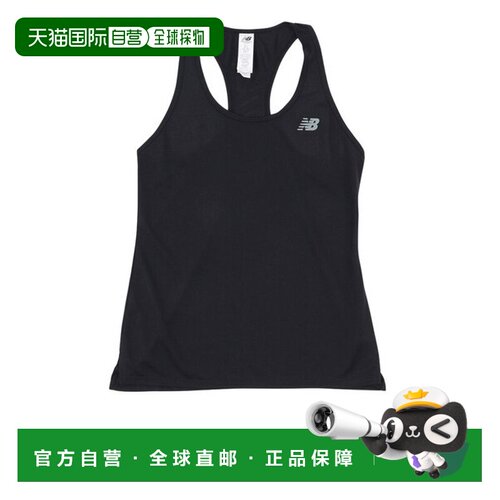 日本直邮NEWBALANCE徽标圆领无袖背心女款 WT51253速干运动