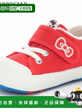 日本直邮Moonstar 儿童婴儿鞋CARROT CR B40KT红色Hello Kitty 合