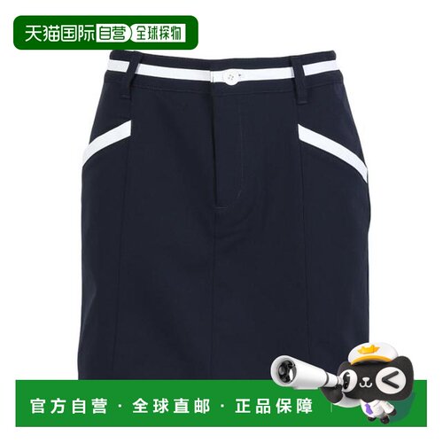 日本直邮Lecoqsportif 高尔夫裙装 吸汗带内衬 黑色 LG6SSK00L