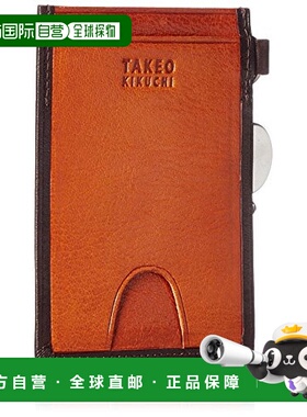 【日本直邮】Takeo Kikuchi 挂绳卡包 收纳 177627巧克力色