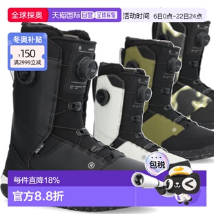 日本直邮RIDE LASSO 男士双Boa旋钮式热塑滑雪靴2025 款滑雪鞋