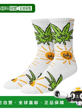 1h可退 日本直邮HUF 男女款夏季彩色图案中筒袜 25M_SK00892