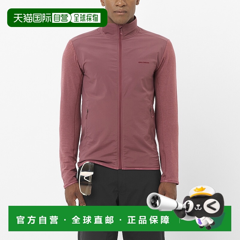 日本直邮SALOMON ESSENTIAL LIGHTWARM HYBRID 男士全拉链中层夹