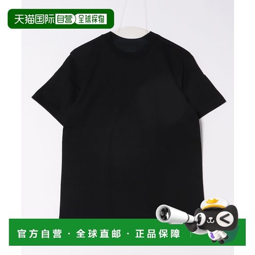1h可退 日本直邮HANES 男女通用KURO经典黑色圆领T恤 HM1B201针织