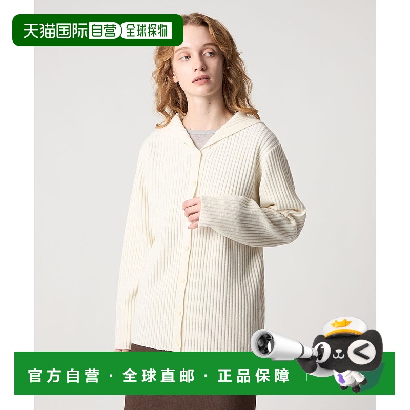 1h可退 日本直邮Steven Alan 女装 羊毛 罗纹水手领针织开衫 8228