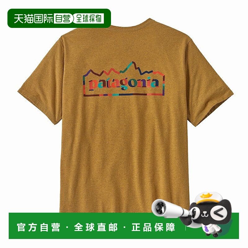 日本直邮Patagonia男士环保印花T恤 37768,运动服/休闲服装,运动T恤,淘宝优惠券,粉丝福利购,淘宝优惠卷
