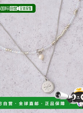 日本直邮earth music&ecology 女士 叠戴款珠链+字母牌项链套装 0