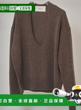 日本直邮TODAYFUL 2025 冬季上衣 U 领羊绒针织衫中长款长袖12520