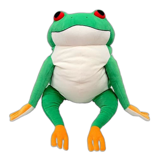 【日本直邮】Shinada 毛绒玩偶 青蛙公仔 绿色 XL MOKR-0880G
