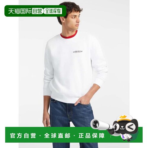 日本直邮GUESS JEANS 圆领常规美式传统卫衣 G011