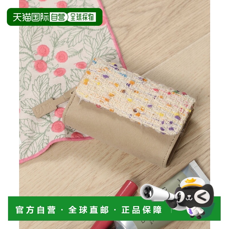 1h可退 日本直邮studio CLIP 女装 双面镜便携化妆小包 多彩圆点