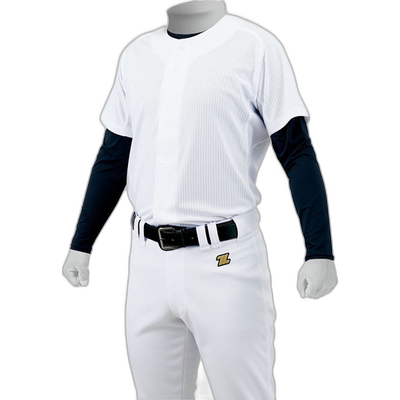 日本直邮ZETT 棒球男孩制服网布全开衫 BU2281MS-1100高档舒适