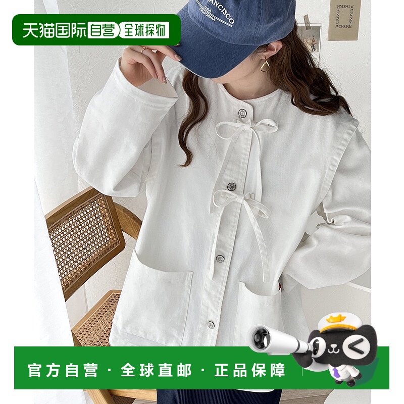 1h可退 日本直邮Java 女士优雅休闲棉质连带牛仔外套 jv1010241