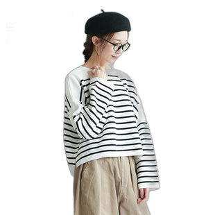 日本直邮SMA-KNIT-WD-BDSOLAMONAT 晶圆针织宽袖上衣套头毛衣女士