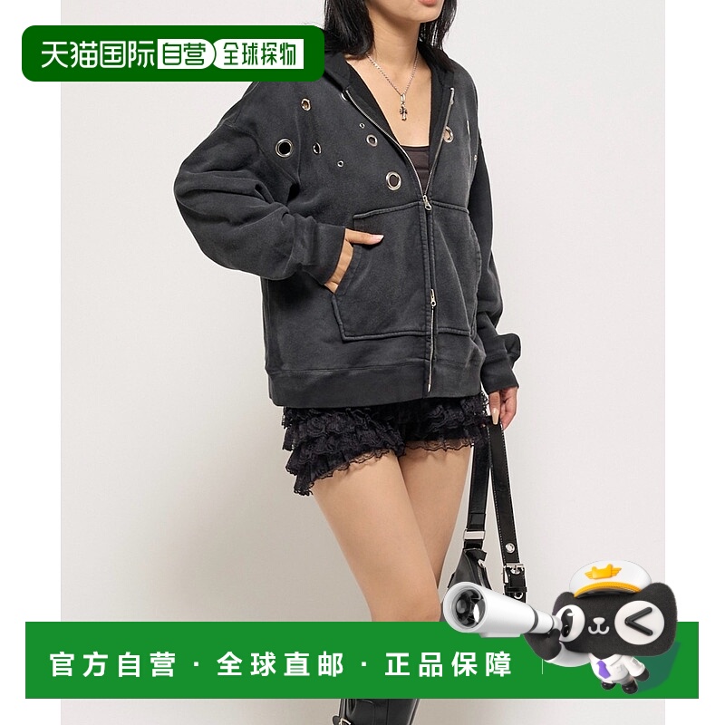 1h可退 日本直邮WHO'S WHO gallery 女装 宽松半拉链 贴布刺绣连