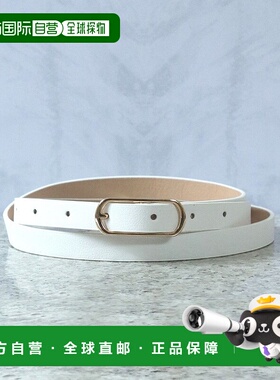 日本直邮florge 椭圆形细框皮革腰带 FL8218EW08211 腰带