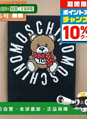日本直邮MOSCHINO 女士围巾 M2333 30673 016 黑色 高级感 正品