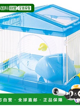【日本直邮】爱丽思欧雅玛IrisOhyama仓鼠笼1层宽敞型透明蓝色