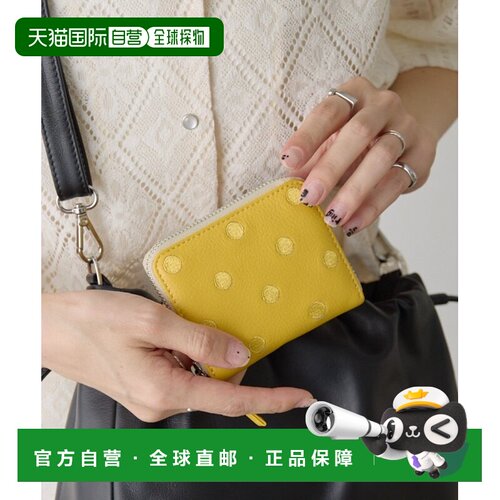 日本直邮ear PAPILLONNER 女士 真皮波点风琴式长款钱包 EAZ10621
