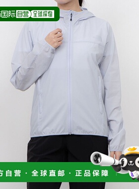 日本直邮 Mountain 女士软壳连帽卫衣 NPW22401 白色防风帽子外套