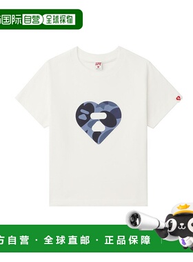 1h可退 日本直邮A BATHING APE 女装 宽松版型 短款T恤 大迷彩心