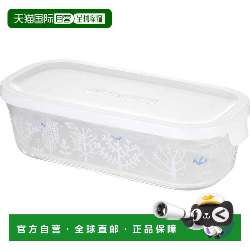 【日本直邮】易威奇耐热玻璃保鲜盒方形500mlPetit bois款微波炉