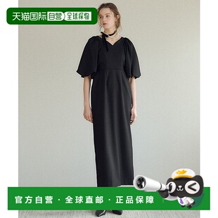 1h可退 日本直邮LE'RURE 女装 宽松剪裁 帕夫袖I字连衣裙 肩部褶