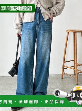 日本直邮GeeRA 高腰直筒牛仔裤阔腿裤 R04609EW14014