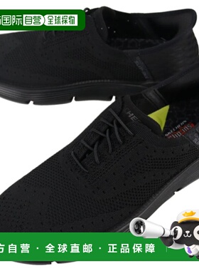 日本直邮SKECHERS 男士 Garza Palma 一脚蹬运动鞋黑色205303 BBK
