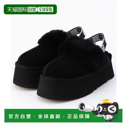 日本直邮UGG 女士 厚底复古风羊皮绒拖鞋 1173050【付后1h可退】
