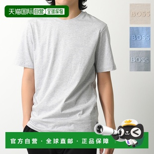 50468347 短袖 圆领 日本直邮HUGO 棉质针织 T恤 砍袖 印花 BOSS