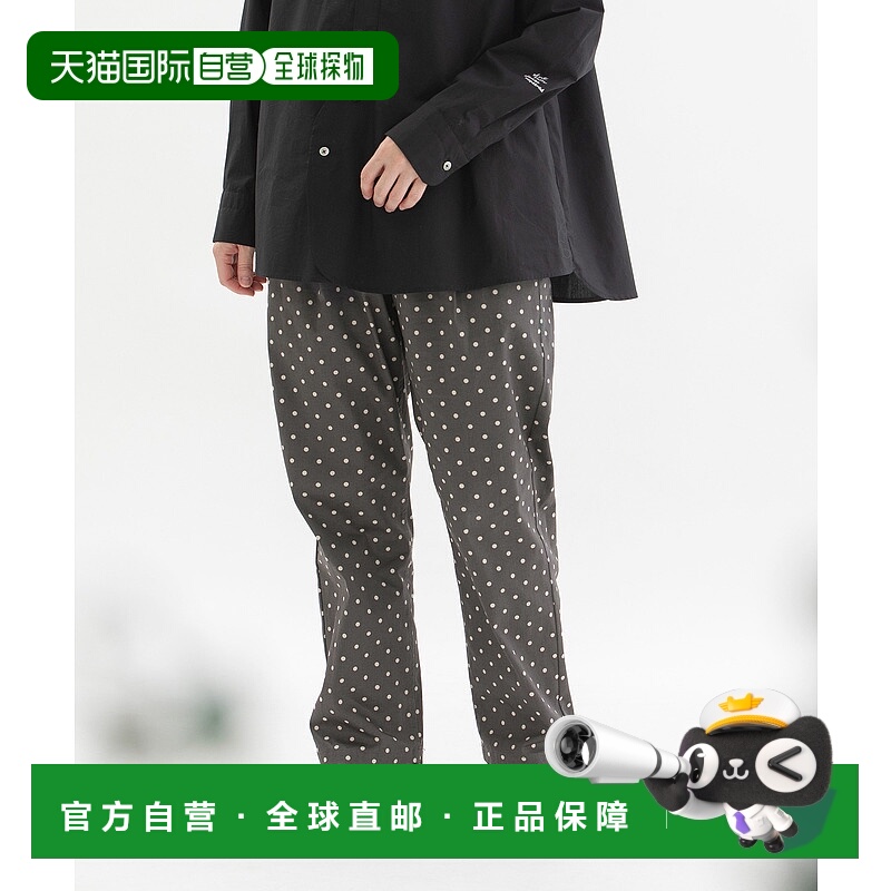 1h可退 日本直邮nop de nod 女士棉质缎面随机圆点宽松修身长裤 2