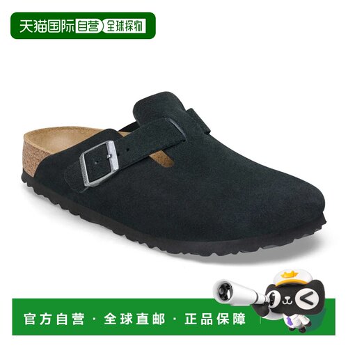 日本直邮Birkenstock 波士顿BS 标准宽度 男女通用拖鞋 凉鞋黑色