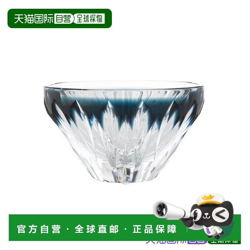 日本直邮薩摩比德洛工芸 富士盃青富士蓝80ml玻璃酒器 [20906] 蓝