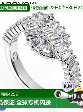 日本直邮施华洛世奇 Matrix 戒指尺码 92025AW透明银色5727118珠