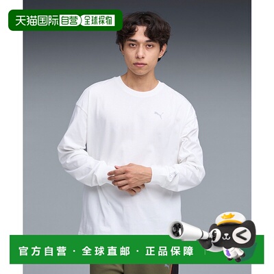 1h可退 日本直邮PUMA 彪马 男女同款 NEKO-san 长袖T恤 背部印花