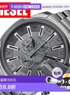 日本直邮Diesel 男士腕表 DZ4676 灰色不锈钢表壳搭配金属表带