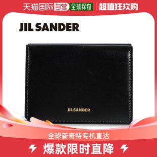 女式 JSPU8401 小钱包 钱包 三折小钱包 SANDER 黑 日本直邮JIL